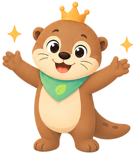 Numa wearing a small crown